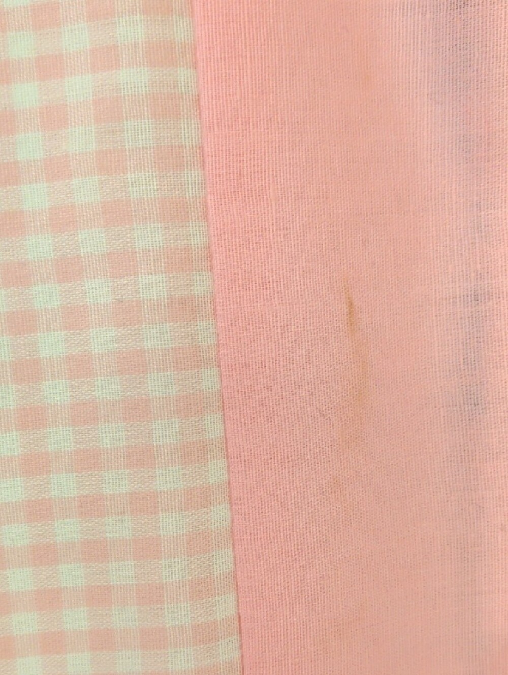 Handmade Apron Printed Maxi Pink Floral & Gingham Check Quilt like Panels Adjust - Picture 8 of 11